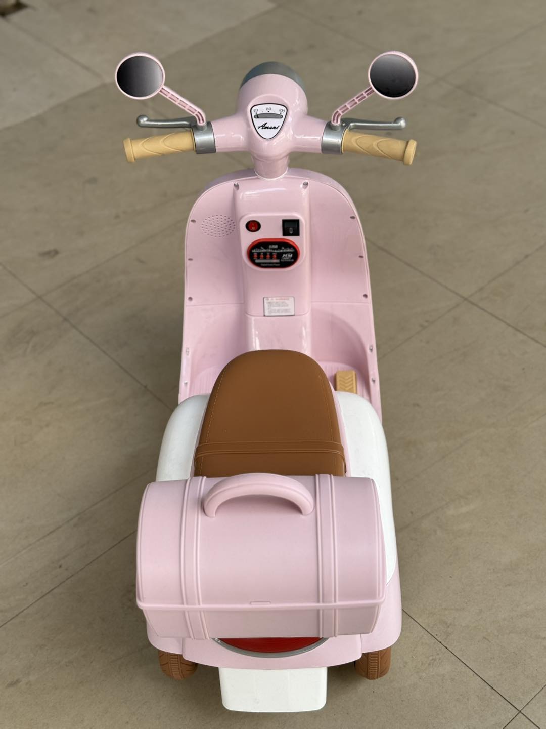 Motocicleta Electrica, cu Acumulator, 12 V, Telecomanda, Bluetooth, Sistem de Lumini si Sunet, 3 - 8Ani, Roz