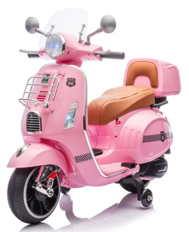 Motocicleta Electrica, cu Acumulator, 12 V, Telecomanda, Bluetooth, Sistem de Lumini si Sunet, 3-10 Ani, Roz