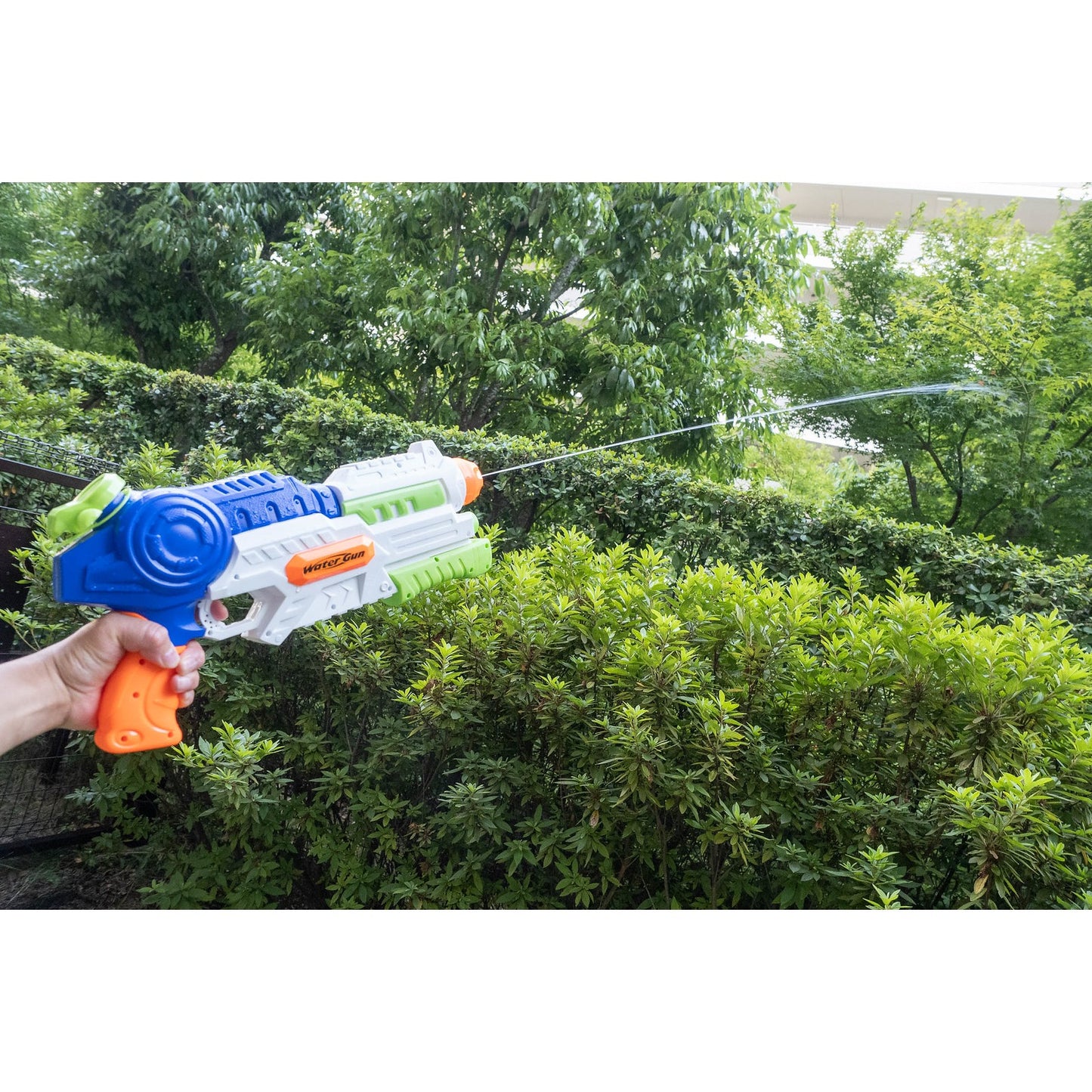 Set 2x Pistol cu Apa pentru Copii, Rezervor, Pentru Piscina/Plaja, 6ani+, Roz + Albastru, 1000 ML