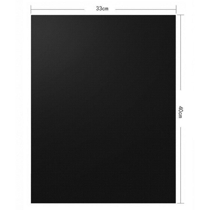 Set 4 Folii Antiaderente din Teflon, Multifunctionale, Rezistente la Apa si Temperaturi Ridicate, pentru Gratar, Cuptor, BBQ Grill, 40x33 cm, Negru