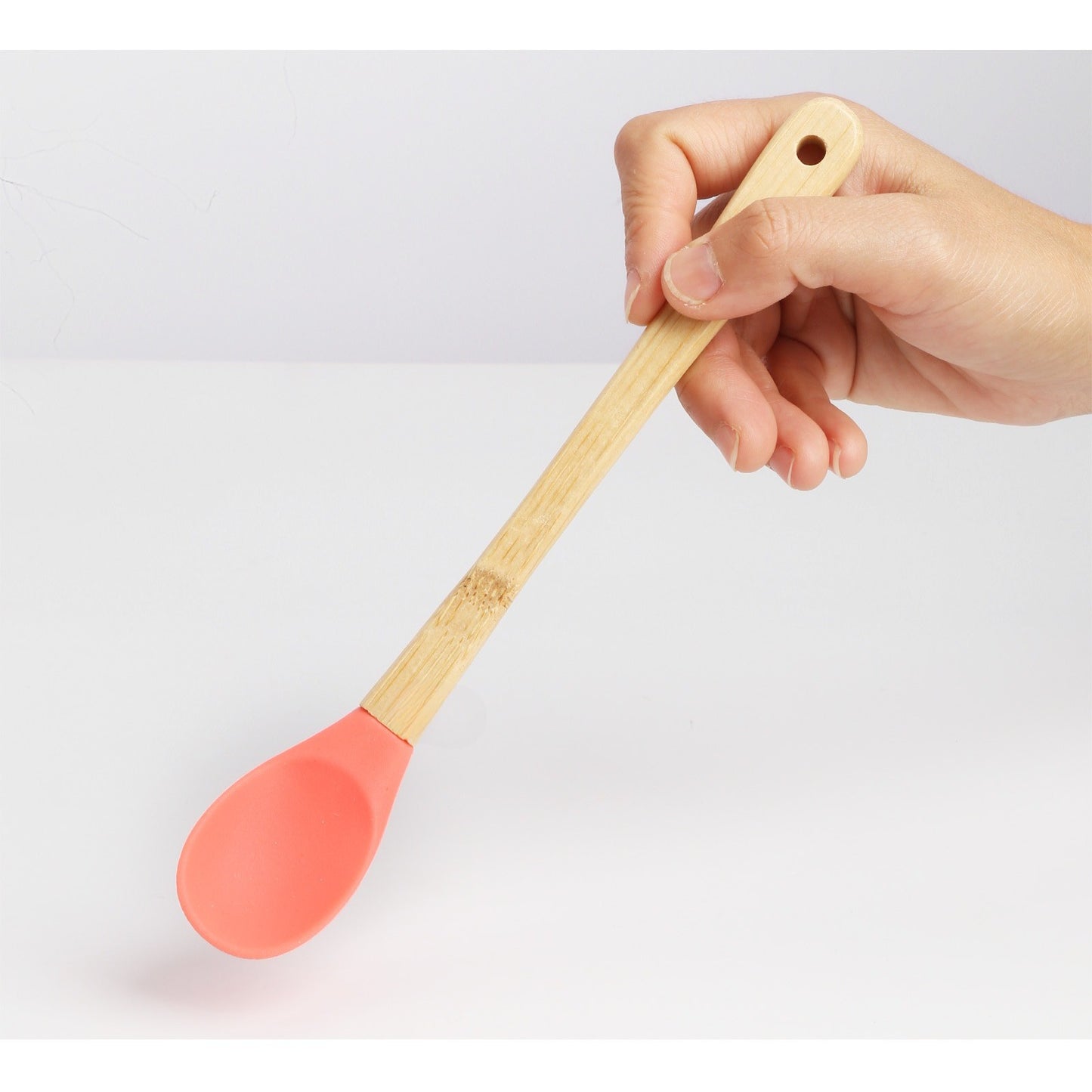 Set 5 Mini Spatule de Silicon, pensula, Stejar, Multicolor