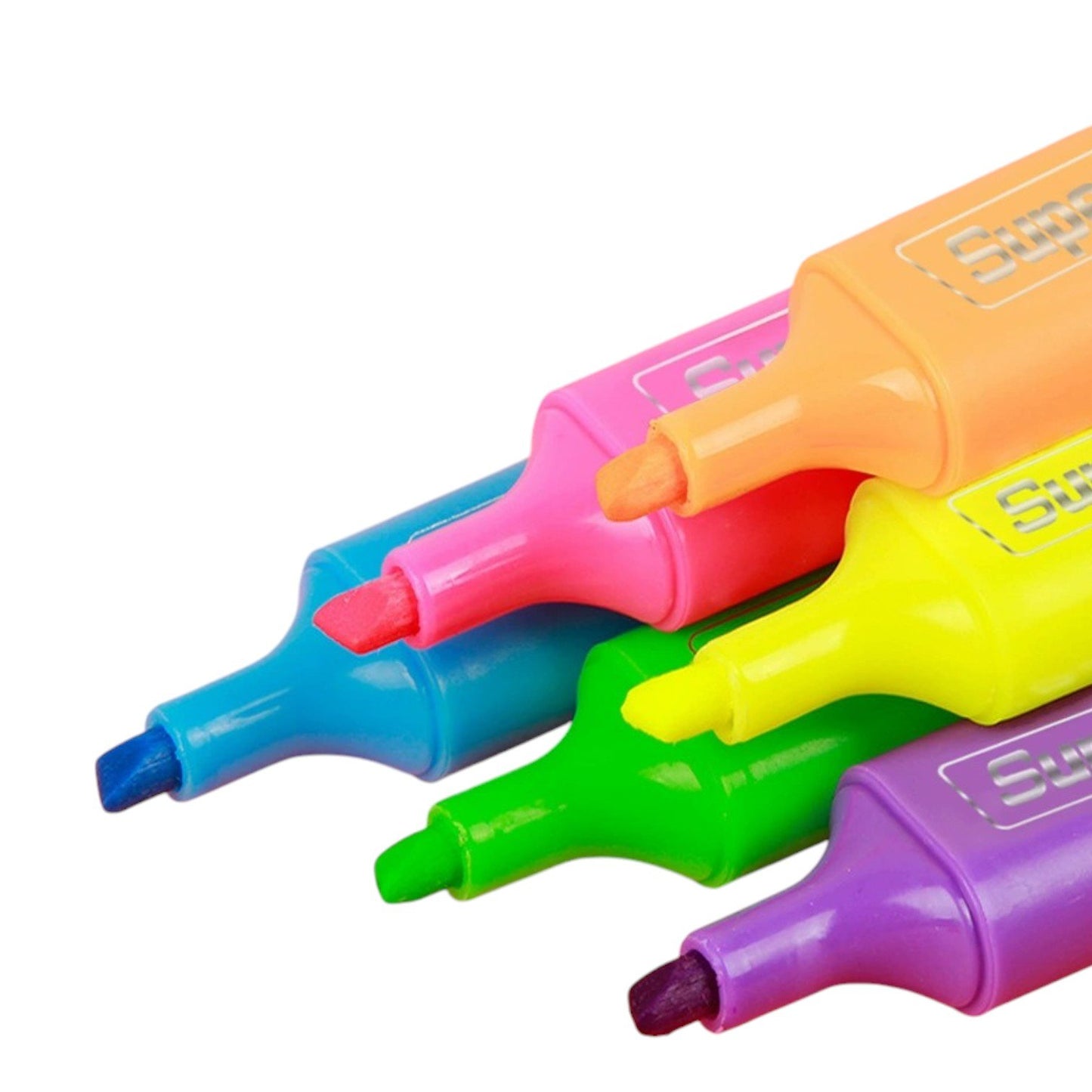 Set Markere Evidentiatoare 4 bucati , Diferite Culori, Neon