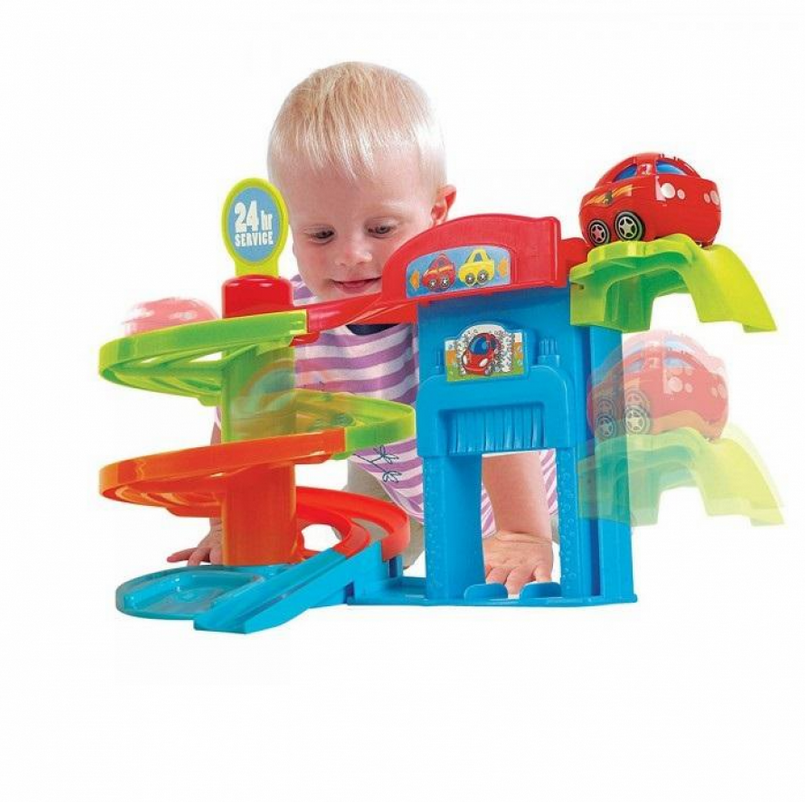 Set parcare cu masinute "CARWASH"