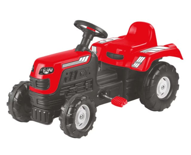 Tractor Rosu cu Pedale pentru copii, Rosu