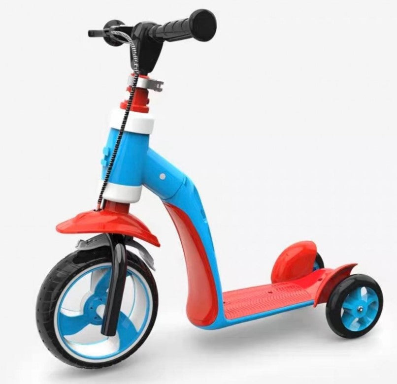 Trotineta ride-on convertibila 2 in 1, cu frane