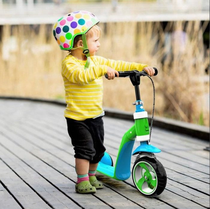 Trotineta ride-on convertibila 2 in 1, cu frane