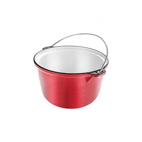 Tuci din fonta emailat, diametru 22cm, capacitate 3L