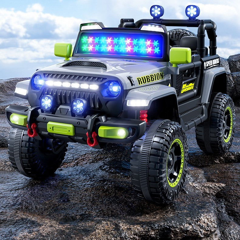 Mașină Electrică pentru Copii, Off-Road, Conectare Bluetooth, telecomandă, Tracțiune Integrală, Lumina Intermitenta, Baterie 12V 7Ah, 120x63x68cm