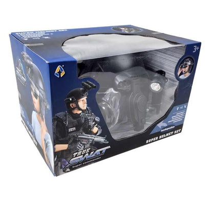 Joc de Rol Soldat, Cască cu Stație, Lanternă și Binoclu, Ajustabilă, Pentru Copii 3+