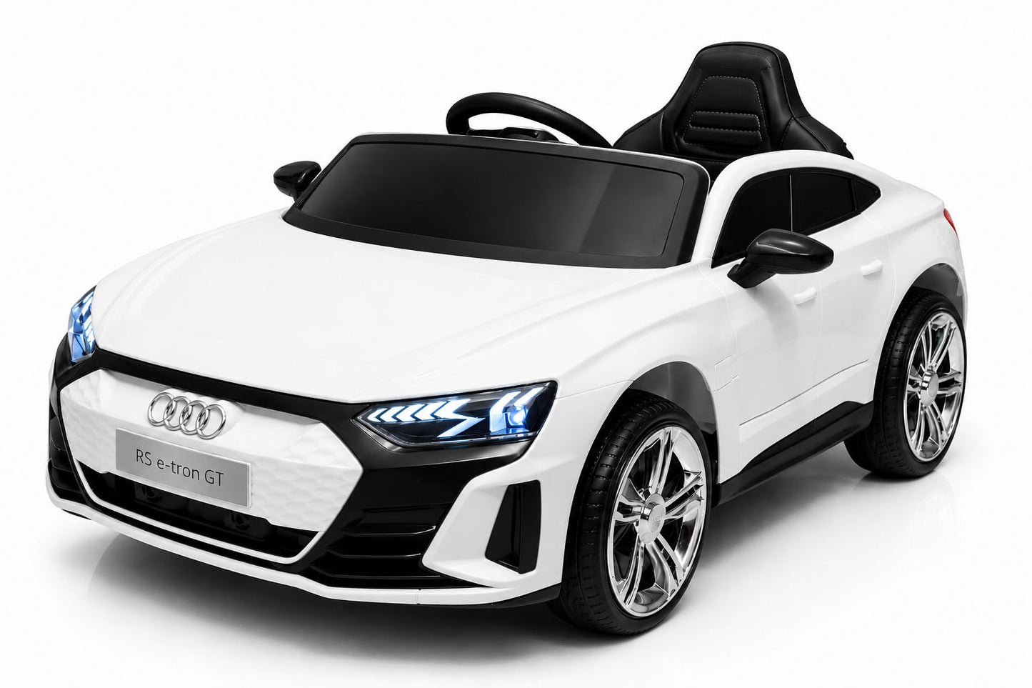 Mașinuță Electrică Audi RS e-tron GT pentru Copii 12V, Telecomandă 2.4G, Scaun din Piele, Lumini LED, MP3
