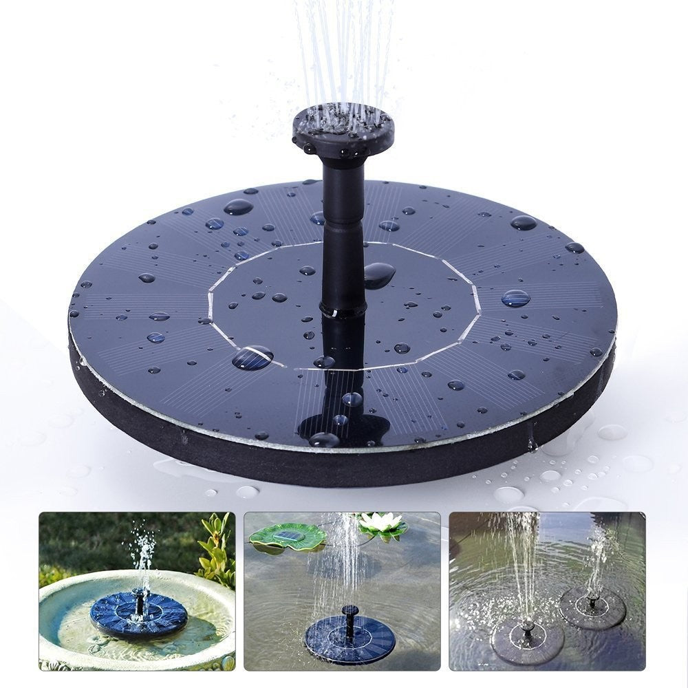 Fantana Arteziana pentru Gradina, Solara, Automata, Rotunda, 3 Moduri de Pulverizare, Negru, 16 cm