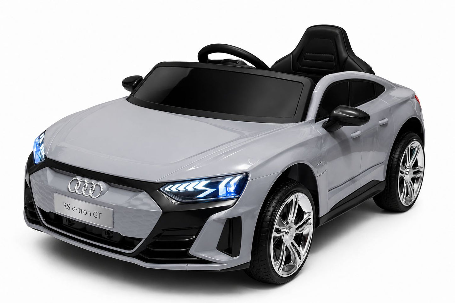 Mașinuță Electrică Audi RS e-tron GT pentru Copii 12V, Telecomandă 2.4G, Scaun din Piele, Lumini LED, MP3