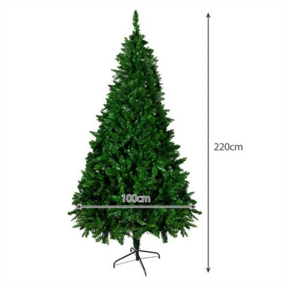 Brad de Craciun Artificial cu suport inclus, 220 cm, Verde