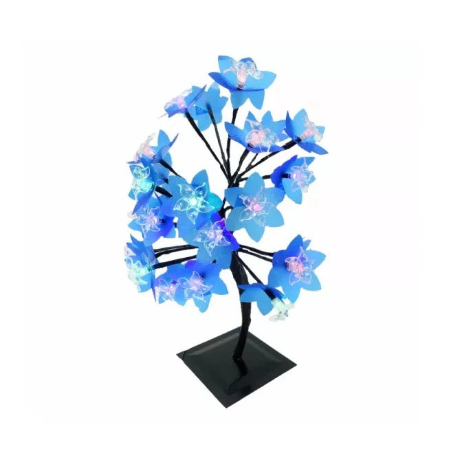 Pomisor Decorativ Iluminat LED, cu Flori, 35 cm Inaltime, 20 Leduri