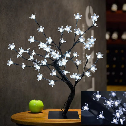 Pomisor cu Flori de Cires, Iluminate cu 36 LED-uri, 40 cm Inaltime