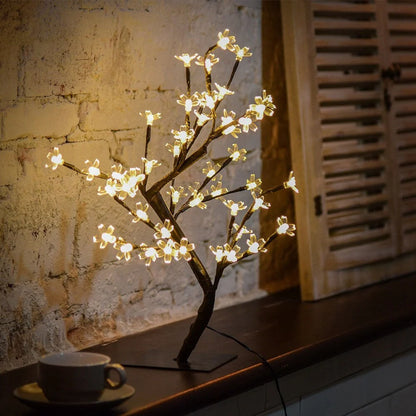 Pomisor cu Flori de Cires, Iluminate cu 36 LED-uri, 40 cm Inaltime