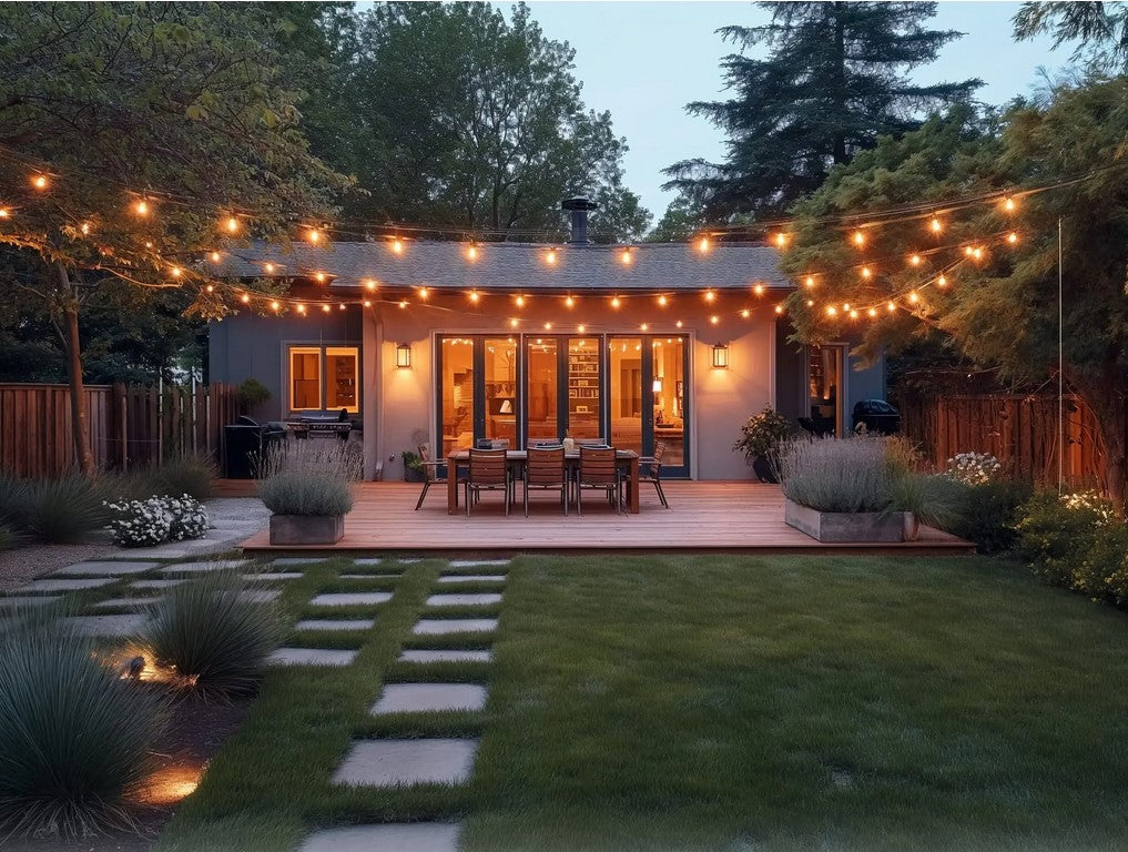 Ghirlanda cu Panou SOLAR, 20 m, 20 Becuri incluse filament LED, 2W, 3000K, IP65 Interconectabila, lumina calda