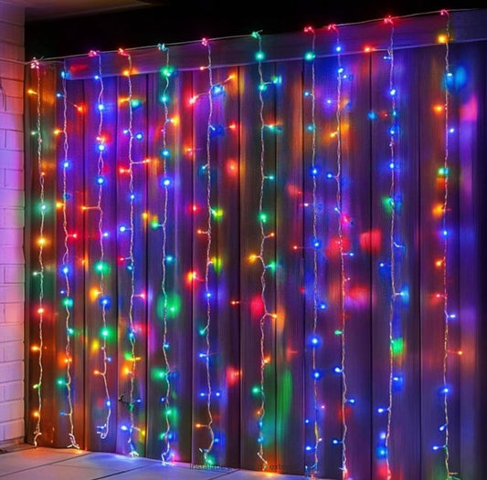 Instalatie perdea de exterior cu Flash, 6m x 2m, fir gros, interconectabila