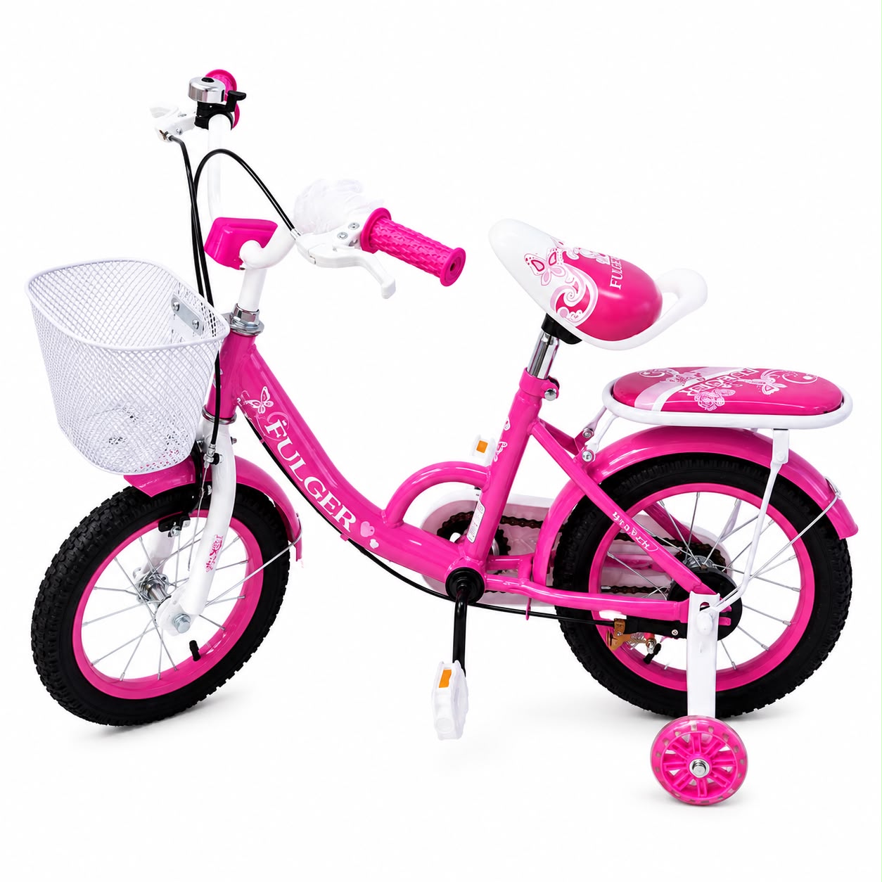 Bicicleta FULGER 12G, Roti 12 inch, Roti Ajutatoare, Varsta 3-5 ani
