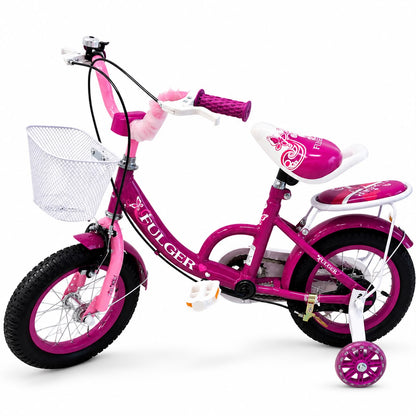 Bicicleta FULGER 12G, Roti 12 inch, Roti Ajutatoare, Varsta 3-5 ani