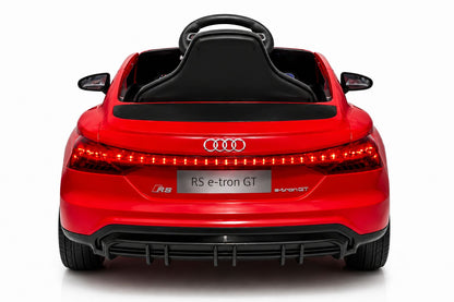 Mașinuță Electrică Audi RS e-tron GT pentru Copii 12V, Telecomandă 2.4G, Scaun din Piele, Lumini LED, MP3