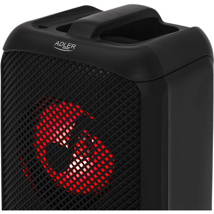 Boxă Portabilă Wireless cu Radio și Microfon, 17 x 17 x 37,5 cm