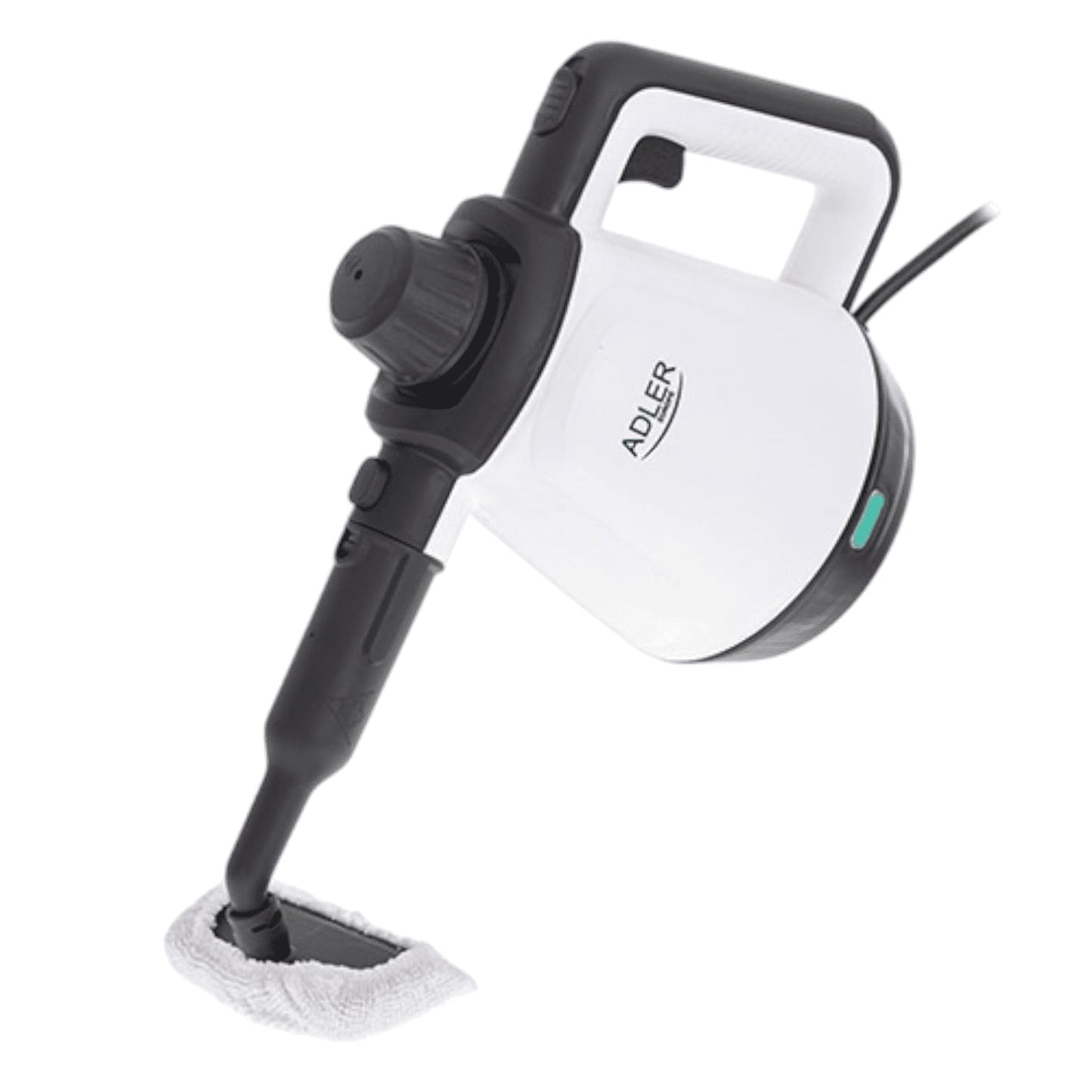 Aparat de Curatat Geamuri, Podele, Textile si Orice Suprafata cu abur, 2000 W Alb cu 13 Accesorii