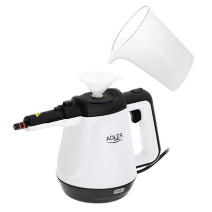 Aparat de Curatat Geamuri, Podele, Textile si Orice Suprafata cu abur, 2000 W Alb cu 13 Accesorii