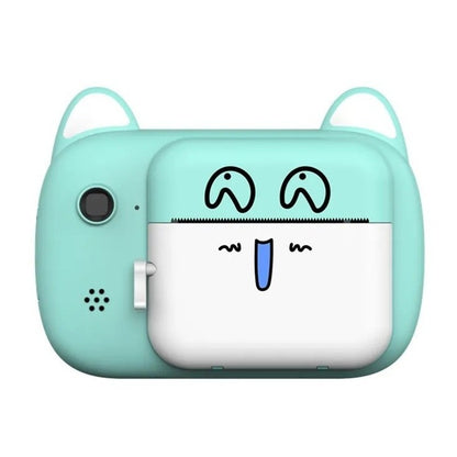 Aparat foto+ Selfie, cu Functie de Printare, Cablu USB-C, Bluetooth, Compatibil iOS/Android, Imprimare APP