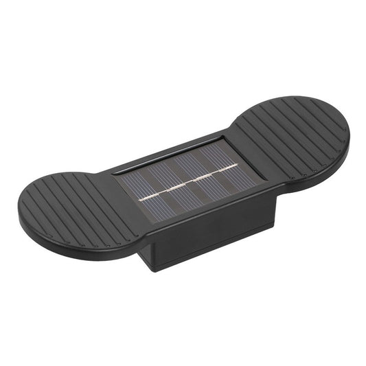 Aplica solara LED, ABS/Policarbonat, rezistenta la apa IP65, 2 LED-uri SMD, pentru perete, scari, 1.2V, 600mah, 16 x 5.9 x 3.3 cm, lumina alb cald