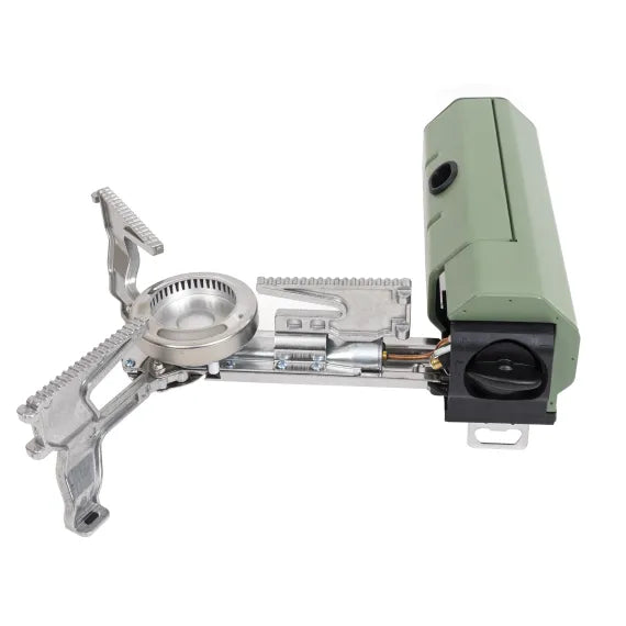 Aragaz camping pliabil, compatibil butelie spray, geanta de depozitare, verde Z-TOOLS