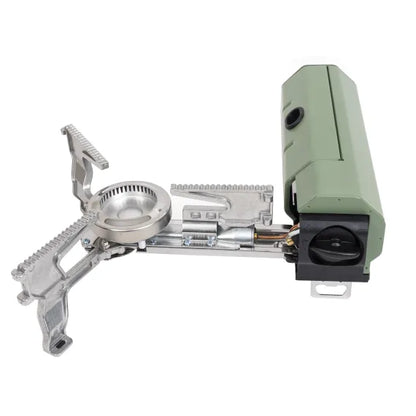 Aragaz camping pliabil, compatibil butelie spray, geanta de depozitare, verde Z-TOOLS