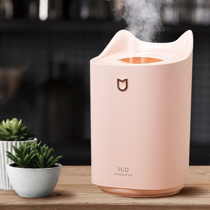 Umidificator Cu Duza Dubla, De Capacitate Mare 3L, roz