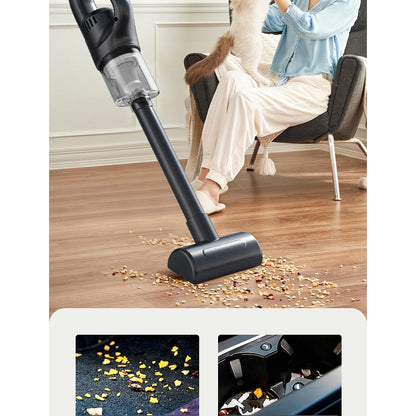 Aspirator Portabil fara Fir,  Incarcare USB, Pentru Casa si Masina, Autonomie 45 min, Negru