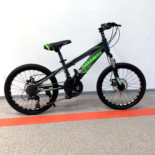 Bicicleta CARAIMAN 20MLD Model Nou, varsta 7 - 12 ani, Roti 20", Frana pe Disc, 21 viteze,