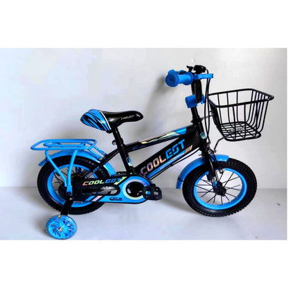 Bicicleta Cu Pedale , Roti Ajutatoare Ajustabile, Stop, Cosulet Si Portbagaj, 16 Inch, Varsta 5-8 Ani