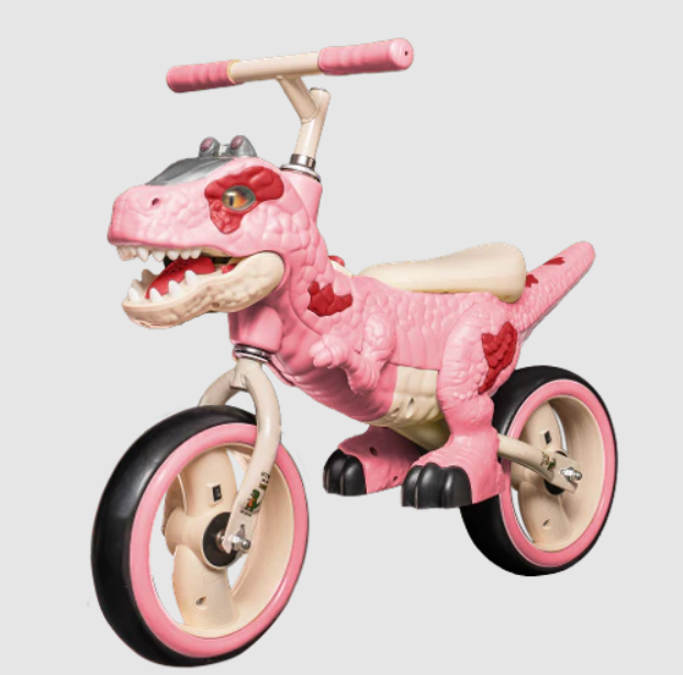 Bicicleta de echilibru pentru copii, model dinozaur, muzica, varsta 2-6 ani
