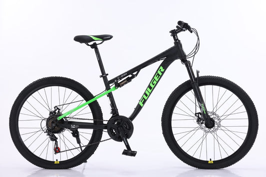 Bicicleta Fulger GTR 601, Roti 24 inch, cu Suspensii si Multiple viteze