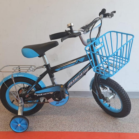Bicicleta FULGER 12B, Roti 12 inch, Roti Ajutatoare, Varsta 3-5 ani