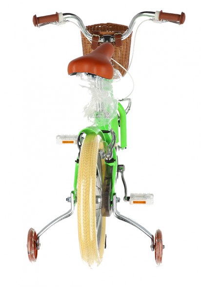 Bicicleta Copii  4-6 Ani cu Roti Ajutatoare din Silicon si Frane 14 inch