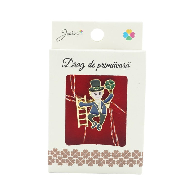 Box 12 Martisoare Brosa Modele Traditionale + 12 Pungi Cadou