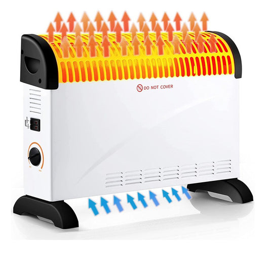 Convector Electric Clasic, 1500W, 3 Trepte de Putere, Termostat, 53x19.8x38 cm, Alb