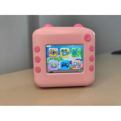 Aparat foto cu Functie de Printare, Cablu USB-C, Bluetooth, compatibil iOS/Android, Imprimare APP, Snur Subtire Inclus, Roz