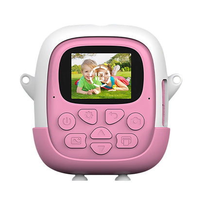 Aparat Foto cu Functie de Printare,Camera Frontala + Selfie, Cablu USB-C, Bluetooth, Compatibil iOS/Android,  Snur Inclus
