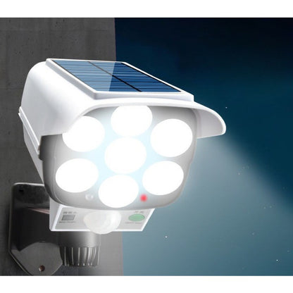Camera de supraveghere falsa, incarcare solara, 77 LED-uri, senzor de miscare