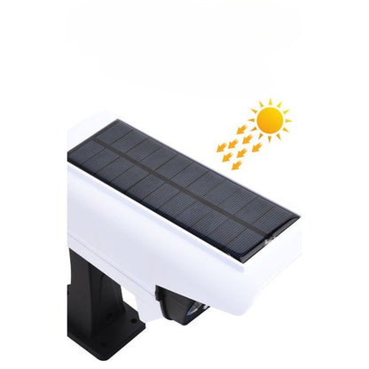 Camera de supraveghere falsa, incarcare solara, 77 LED-uri, senzor de miscare