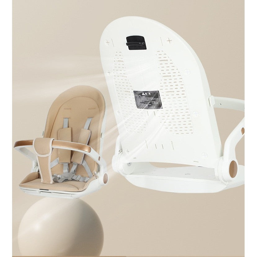 Carucior Sport 3in1, 6-36 Luni, Reversibil, Pliabil, Tavita pentru Masa, Pozitie de Somn, Centura de Siguranta, Roti 360, Suport Pahar, Copertina pentru Soare, 32x63x95cm, Alb, Model Ursulet