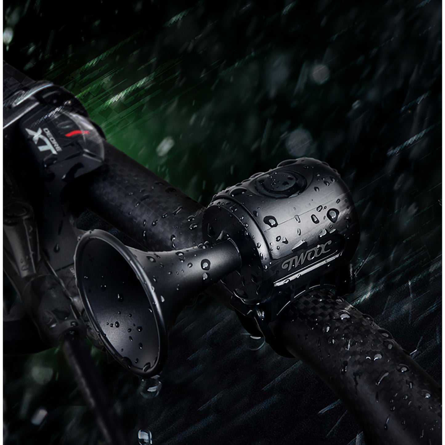 Claxon electric pentru bicicleta, rezistent la apa, 120 dB, negru