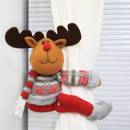 Clema pentru Perdea si Draperii, Model Ren, din Panza, Prindere din Velcro, 46 x 14 cm, Multicolor