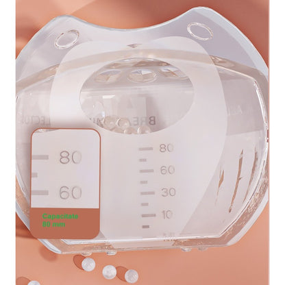 Colector de Lapte Matern,  din Silicon Safety, Anti-debordare, 80 ml, Transparent